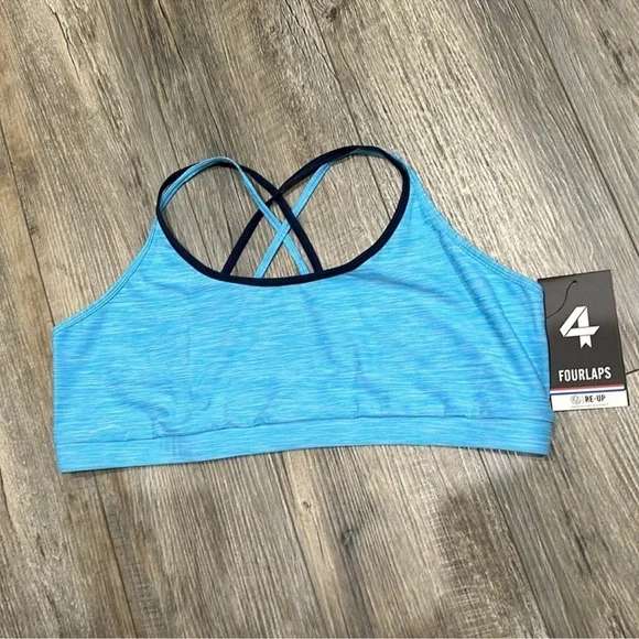 NWT Fourlaps Sports Bra. Size medium